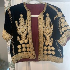 Vintage Velvet Moroccan Jacket S M